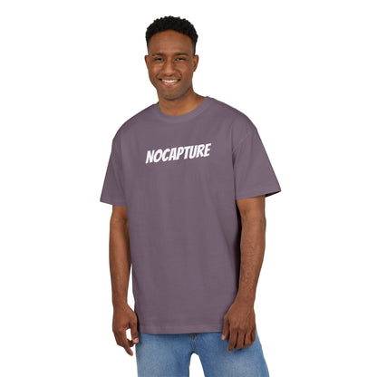 Unisex Heavy Oversize Tee - Front and Back Logo White v2