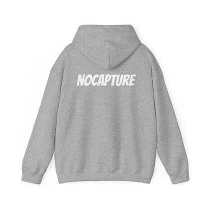 Unisex Heavy Blend™ Hooded Sweatshirt - Cozy Streetwear White Logo front and back