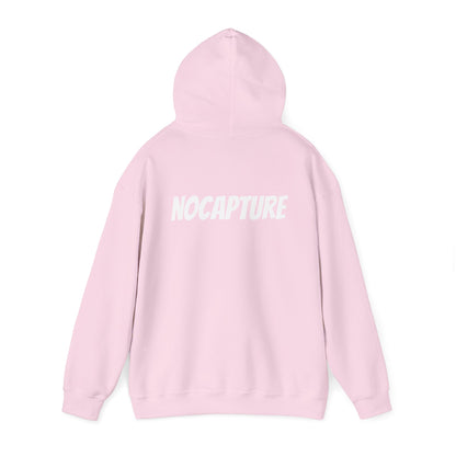 Unisex Heavy Blend™ Hooded Sweatshirt - Cozy Streetwear White Logo front and back