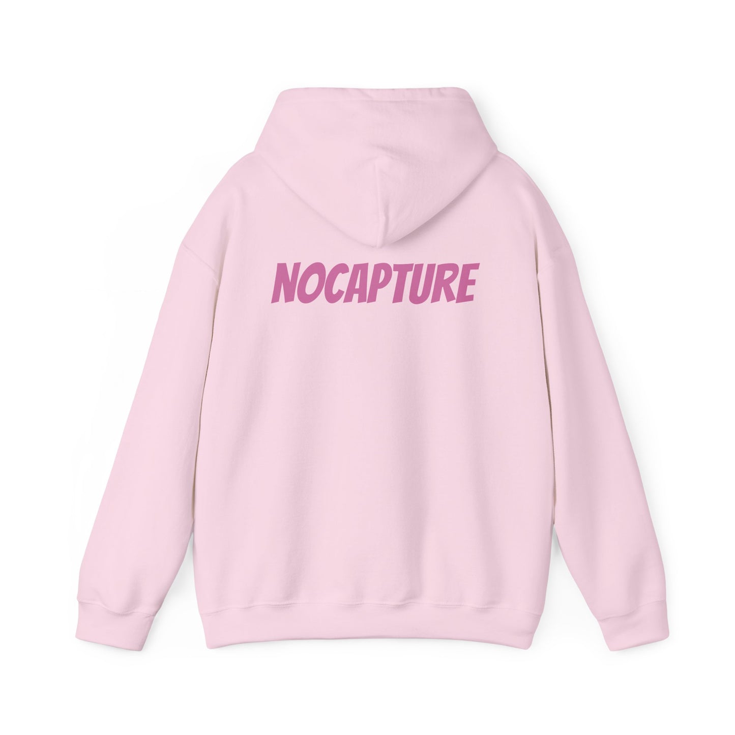 Unisex Heavy Blend™ Hooded Sweatshirt - Cozy Streetwear pink Logo front and back