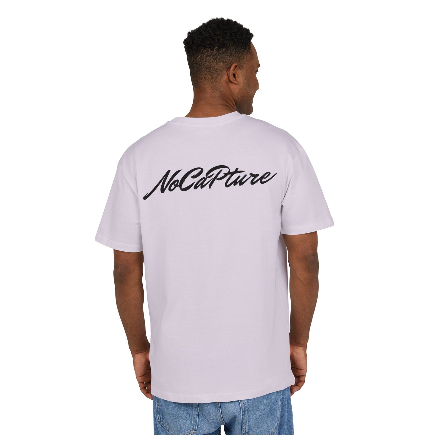Unisex Heavy Oversize Tee - NoCatPure Graphic Tee for Comfort & Style