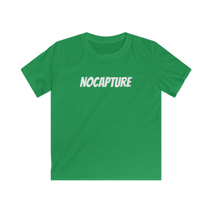 NOCAPTUR E Graphic Tee - Stylish & Comfortable Softstyle Shirt for Playtime White Front And Back Logo