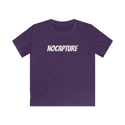 NOCAPTUR E Graphic Tee - Stylish & Comfortable Softstyle Shirt for Playtime White Front And Back Logo