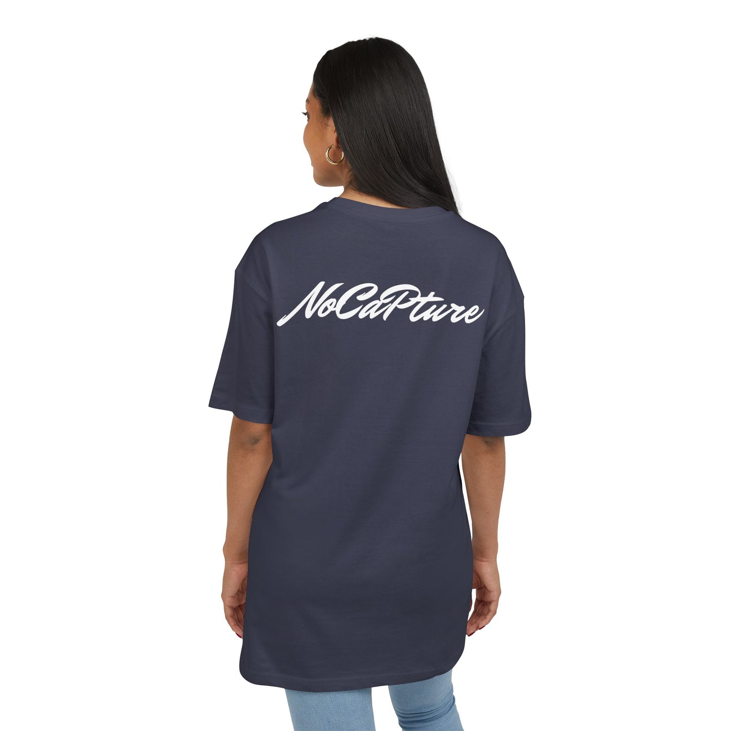 NoCapture Unisex Heavy Oversize Tee - Nocapture PJY back logo