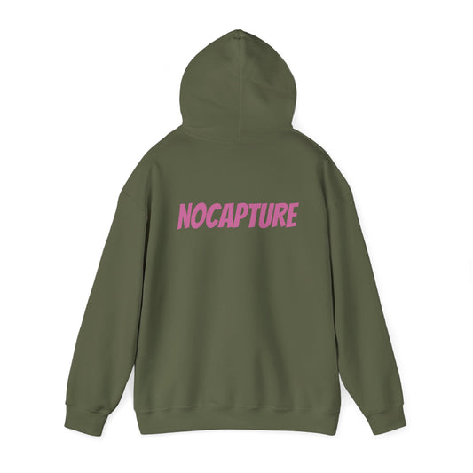 Unisex Heavy Blend™ Hooded Sweatshirt - Cozy Streetwear pink Logo front and back