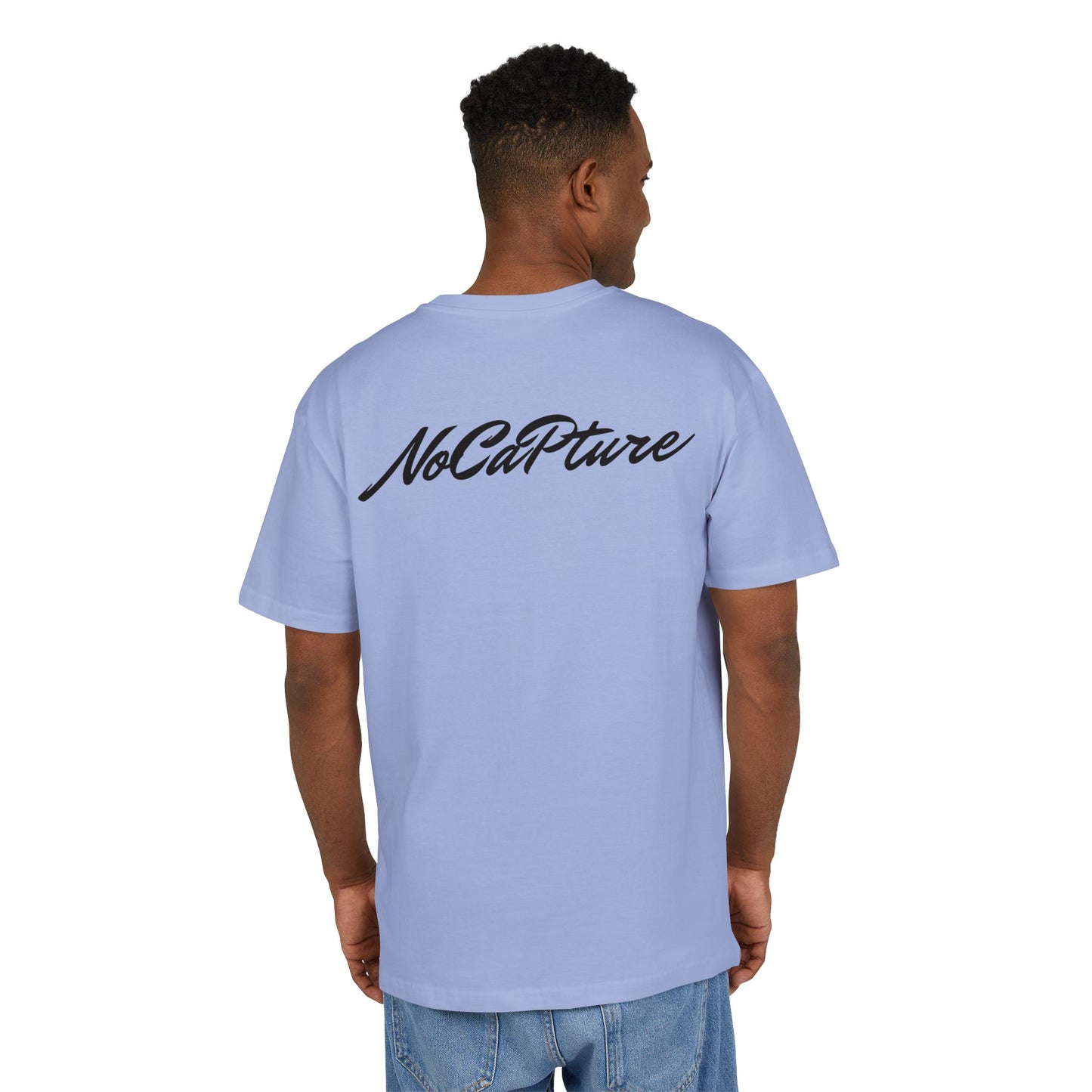 Unisex Heavy Oversize Tee - NoCatPure Graphic Tee for Comfort & Style