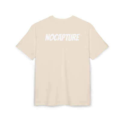 Unisex Heavy Oversize Tee - Front and Back Logo White v2