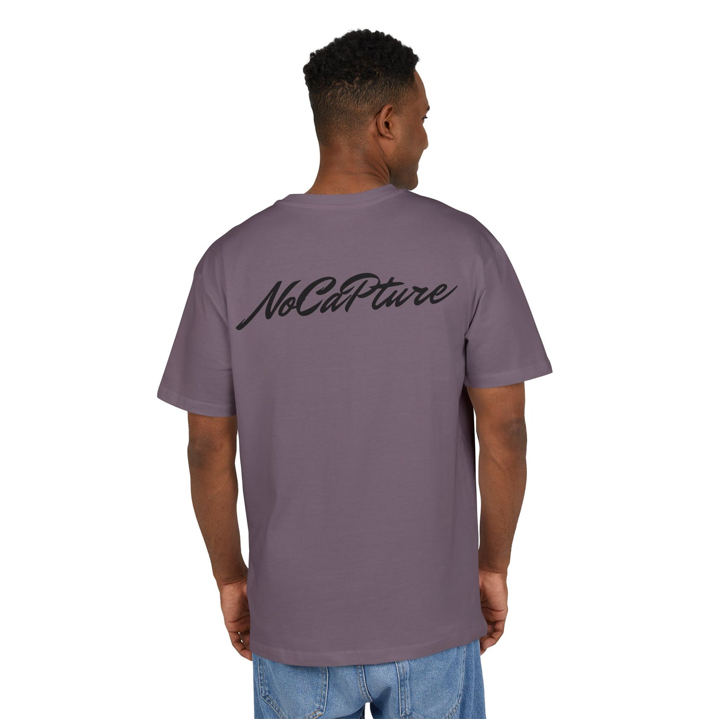 Unisex Heavy Oversize Tee - NoCatPure Graphic Tee for Comfort & Style
