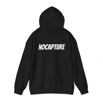 Unisex Heavy Blend™ Hooded Sweatshirt - Cozy Streetwear White Logo front and back