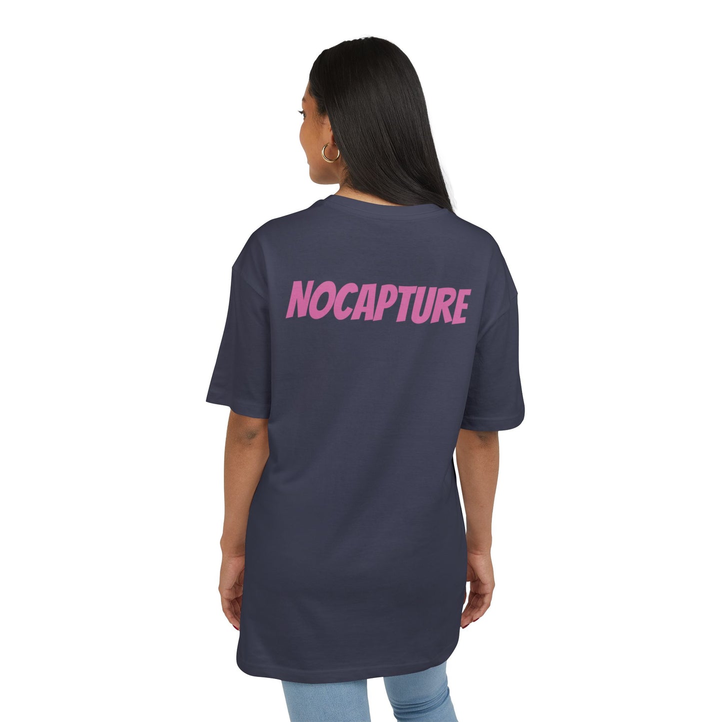 Copy of  Unisex Heavy Oversize Tee - Front and Back Logo BabyPink