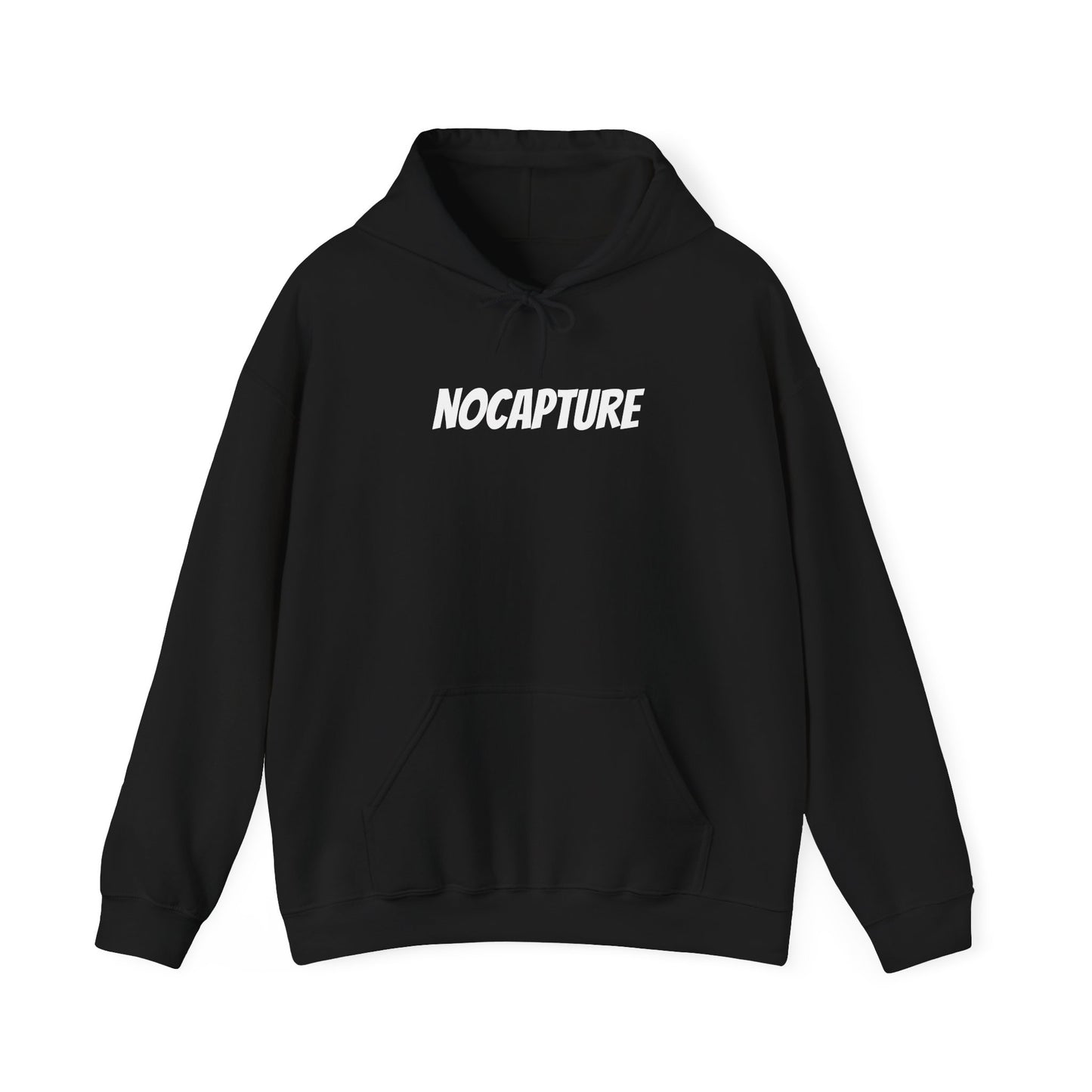 Unisex Heavy Blend™ Hooded Sweatshirt - Cozy Streetwear White Logo front and back