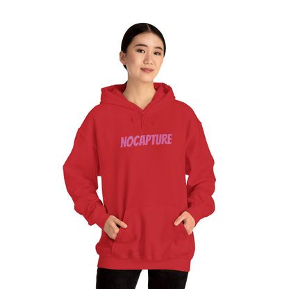 Unisex Heavy Blend™ Hooded Sweatshirt - Cozy Streetwear pink Logo front and back
