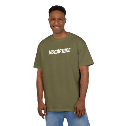 Unisex Heavy Oversize Tee - Front and Back Logo White v2