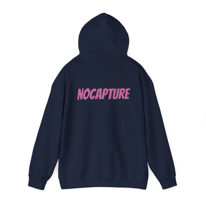 Unisex Heavy Blend™ Hooded Sweatshirt - Cozy Streetwear pink Logo front and back