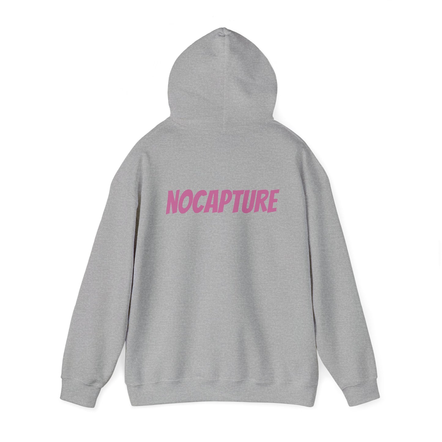 Unisex Heavy Blend™ Hooded Sweatshirt - Cozy Streetwear pink Logo front and back