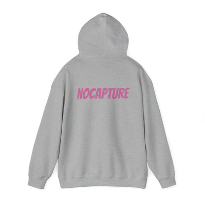Unisex Heavy Blend™ Hooded Sweatshirt - Cozy Streetwear pink Logo front and back