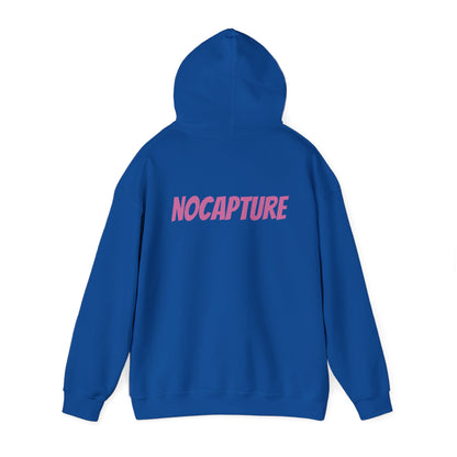 Unisex Heavy Blend™ Hooded Sweatshirt - Cozy Streetwear pink Logo front and back