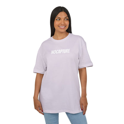 Unisex Heavy Oversize Tee - Front and Back Logo White v2
