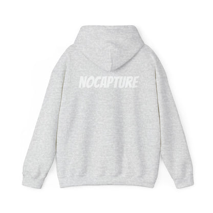 Unisex Heavy Blend™ Hooded Sweatshirt - Cozy Streetwear White Logo front and back
