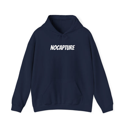 Unisex Heavy Blend™ Hooded Sweatshirt - Cozy Streetwear White Logo front and back