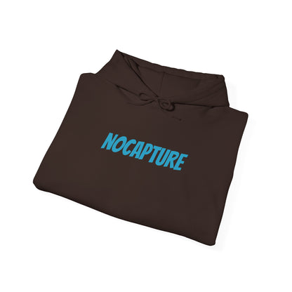 Unisex Heavy Blend™ Hooded Sweatshirt - Cozy Streetwear Baby Blue Logo front and back
