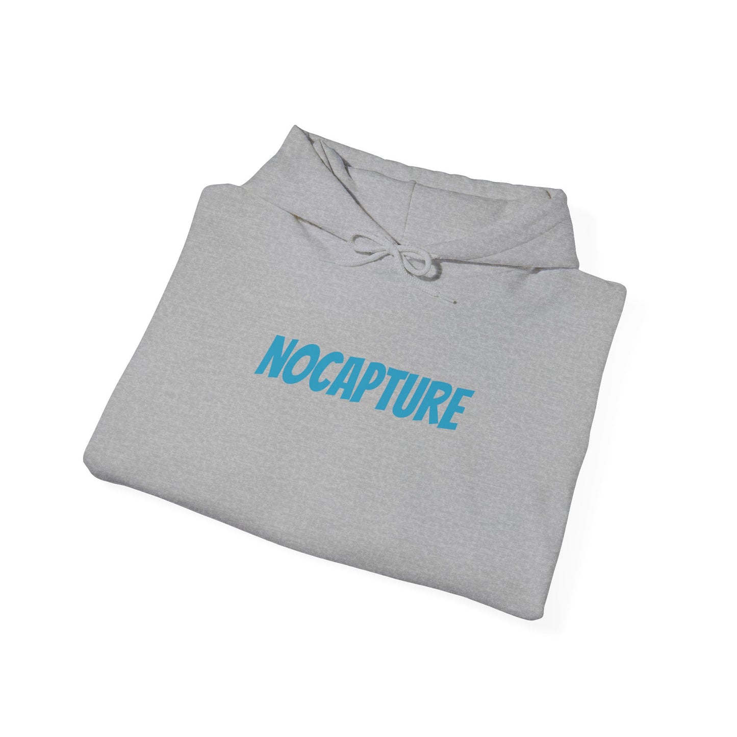 Unisex Heavy Blend™ Hooded Sweatshirt - Cozy Streetwear Baby Blue Logo front and back